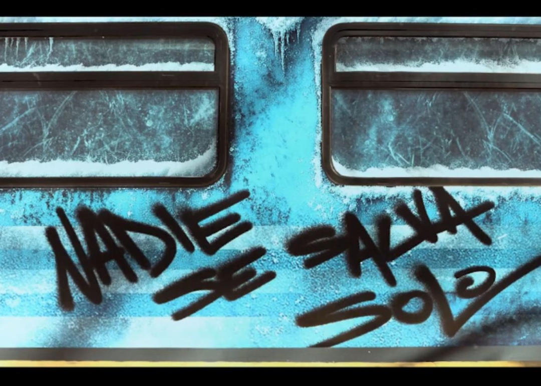 Portada de Netflix eligió el ploteo de trenes para la difusión de El Eternauta