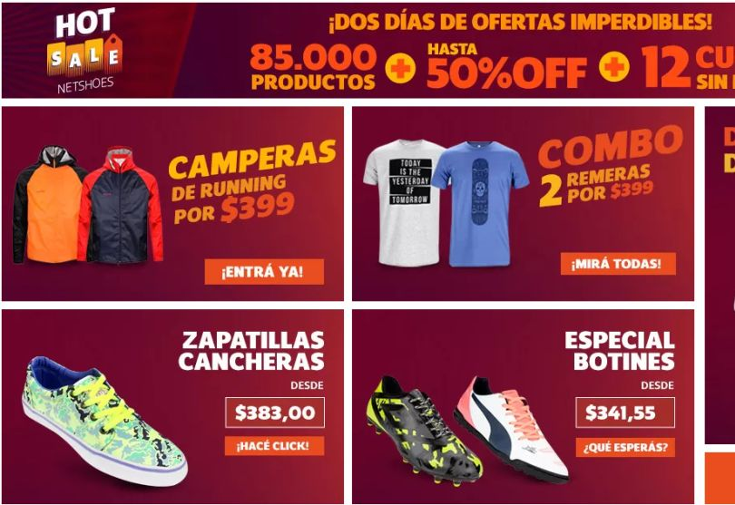 Portada de Durante el Hot Sale, Netshoes vendió la misma cantidad de productos que en un mes promedio