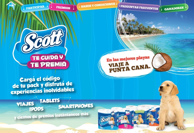 Portada de Scott "te cuida y te premia” en su nueva promo