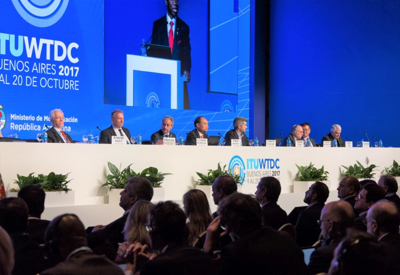 Portada de Marcos Peña y Andrés Ibarra inauguraron la Conferencia Mundial de Telecomunicaciones