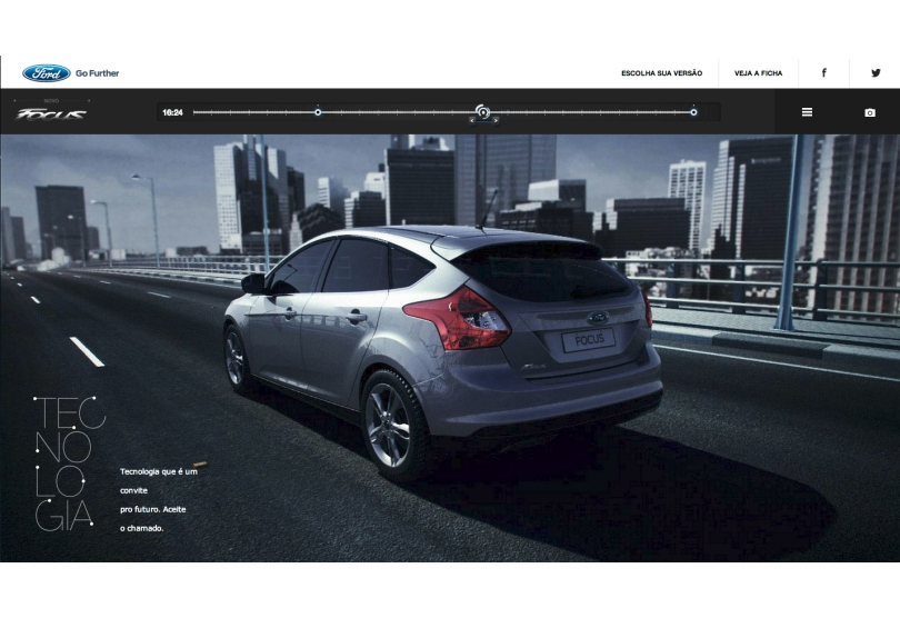 Portada de Blue Hive creó el sitio del nuevo Ford Focus