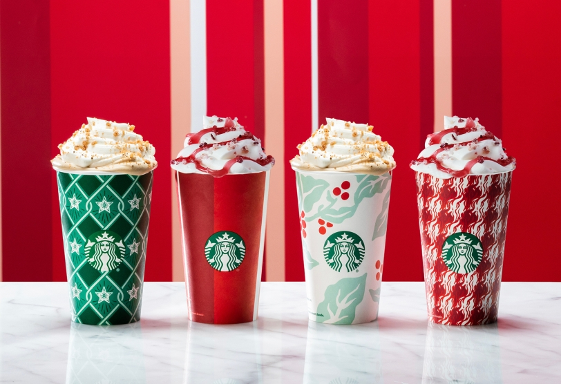 Portada de Starbucks lanza nuevos productos con motivo navideño