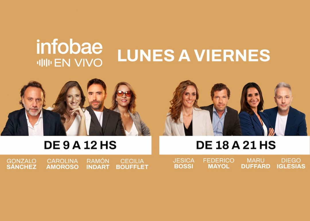 Portada de Infobae presenta “Infobae en Vivo”