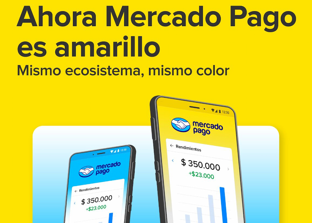 Portada de Mercado Pago renueva su identidad e incorpora el amarillo de Mercado Libre 