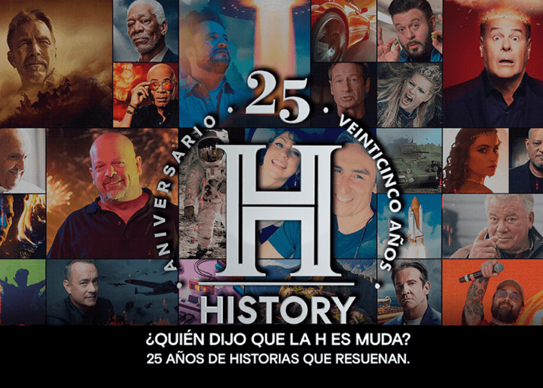 Portada de History cumple 25 años en Latinoamérica y lo celebra con megaproducciones