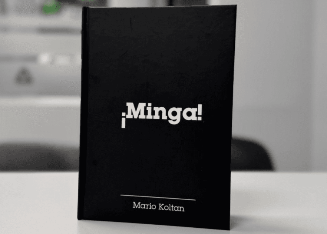 Portada de “Minga”, de Mario Koltan se presenta en la Feria del Libro