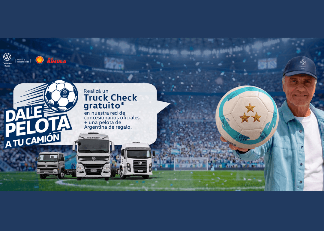 Portada de "Dale pelota a tu camión", nueva campaña de Volkswagen Camiones y Buses