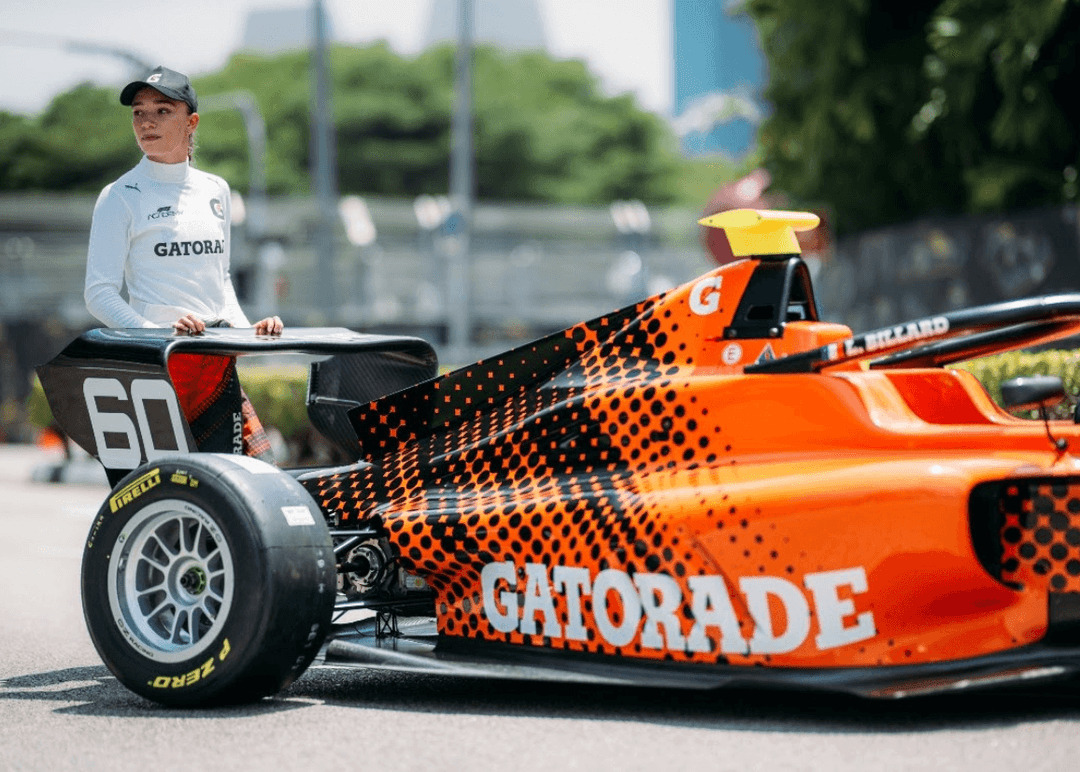 Portada de Gatorade apoya a la piloto de F1 Academy, Lisa Billard