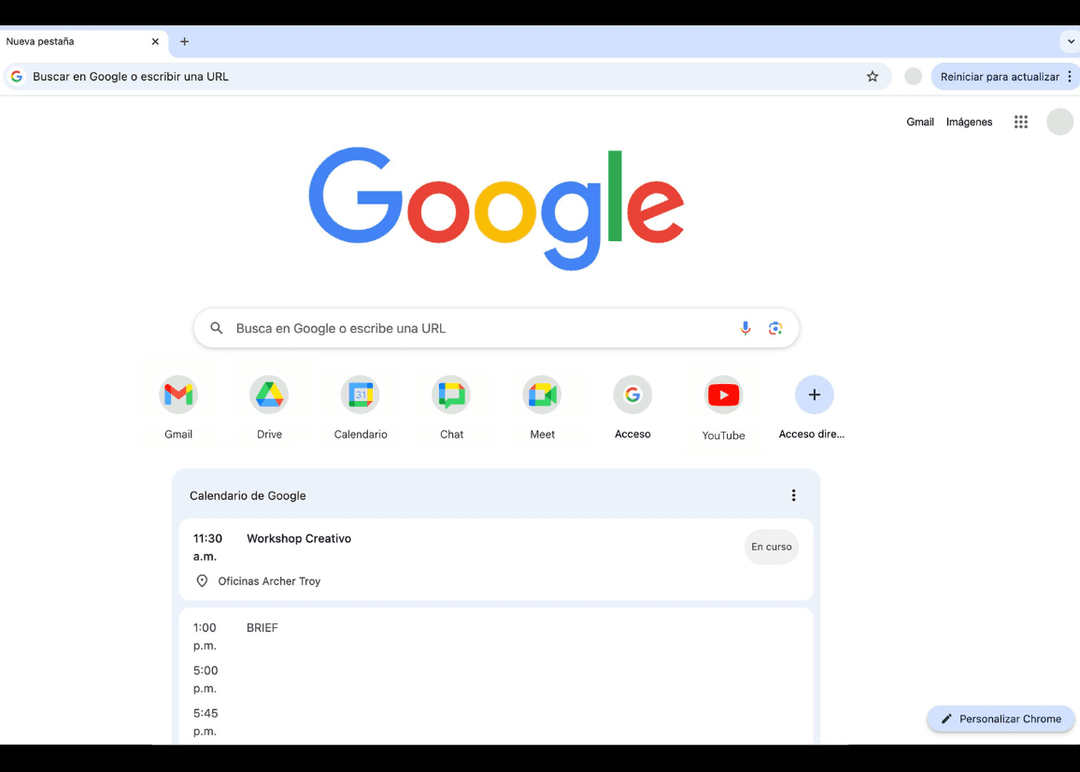 Portada de México: Google, un nuevo cliente Archer Troy