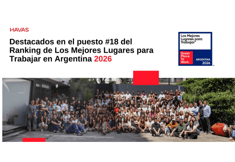 Portada de Havas Argentina rankeada en el puesto 18 del Ranking de Los Mejores Lugares para Trabajar en Argentina 2026