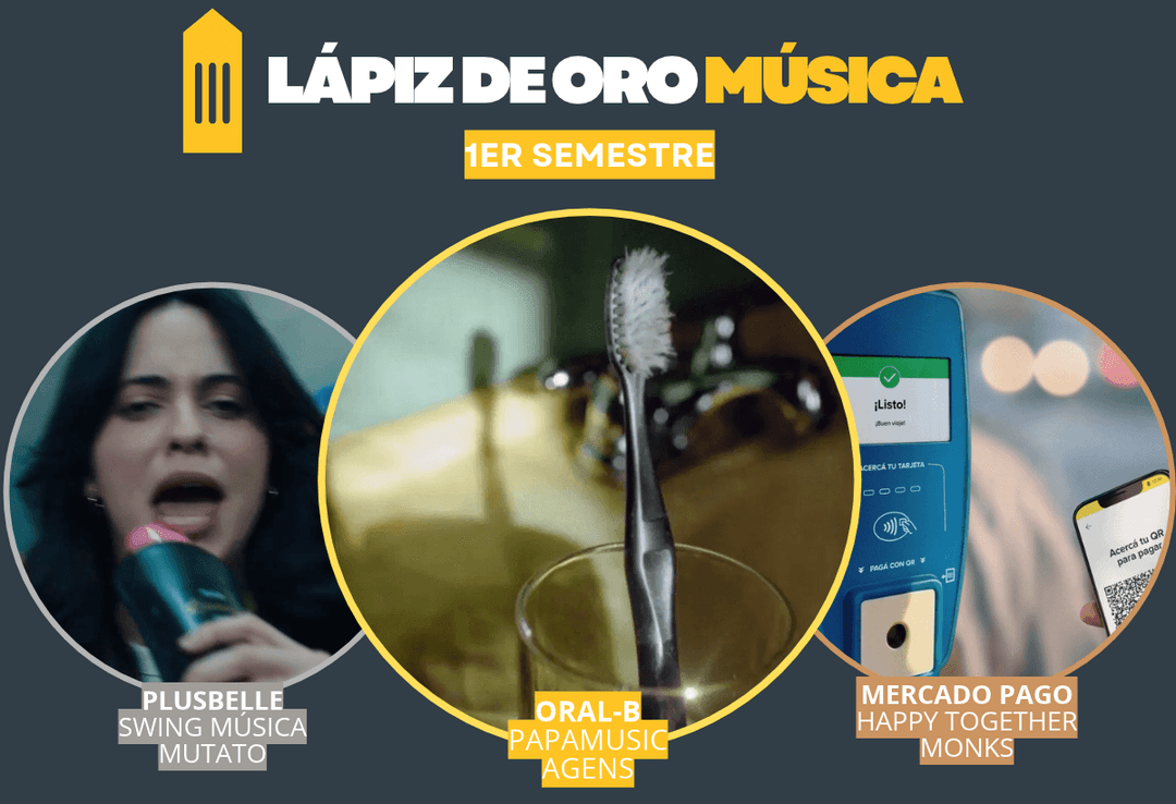Portada de Oral-B, papamusic y AGENS ganan el Lápiz de Oro de Música 
