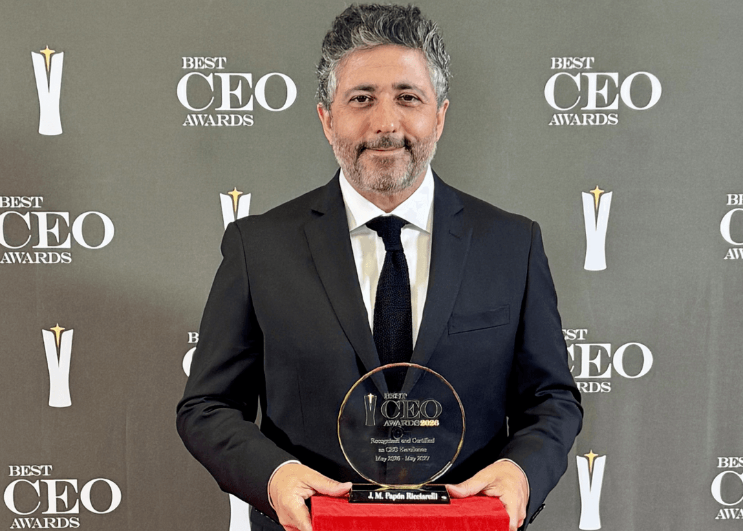 Portada de Papon Ricciarelli ganó el Best CEO Award 2026