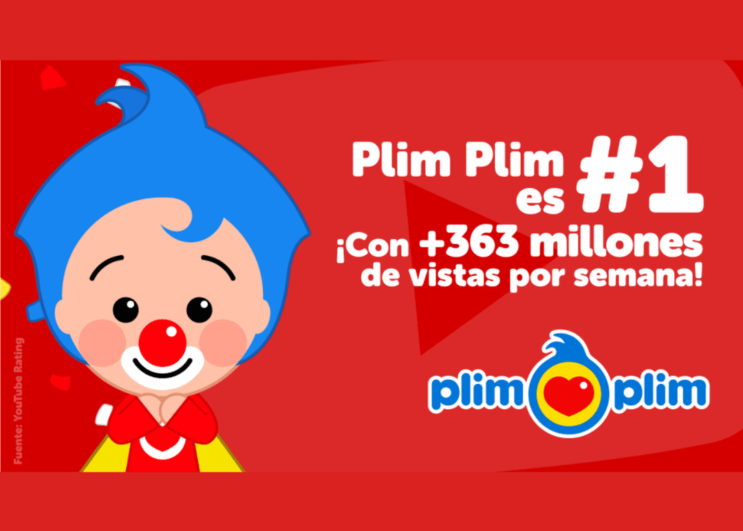 Portada de Plim Plim lidera el ranking de YouTube en Argentina