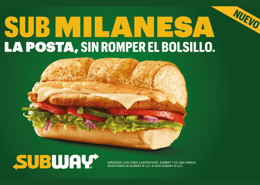 Portada de Subway suma a su menú un clásico bien argentino, el Sub de Milanesa