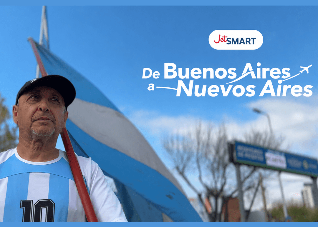 Portada de “De Buenos Aires a Nuevos Aires” de Super para JetSMART