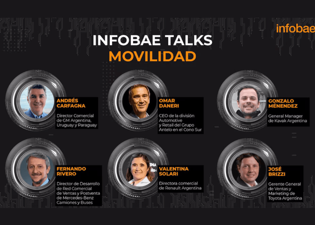 Portada de Infobae Talks Movilidad: el futuro del sector automotor