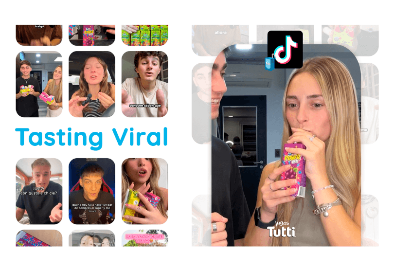 Portada de "Tasting Viral", la campaña en TikTok creada por Orka para los nuevos Jugos Tutti