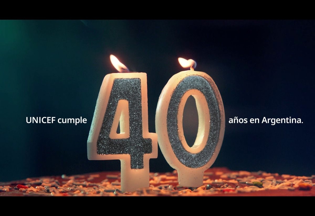 Portada de Estreno: UNICEF y VML Argentina lanzan una nueva campaña para conmemorar los 40 años de la organización en el país