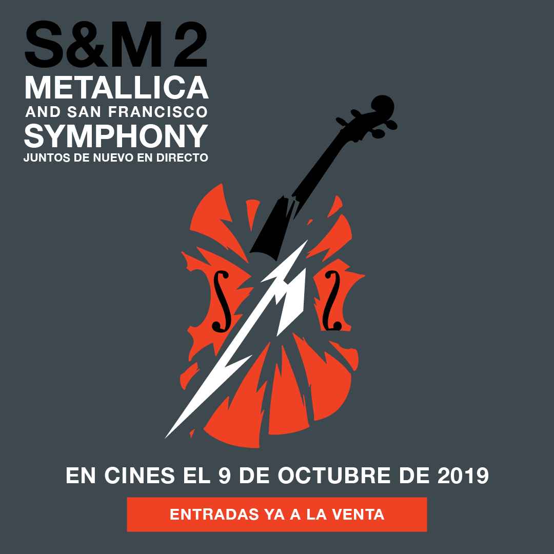 Portada de “Metallica and San Francisco Symphony” se proyectará en las salas Cinemark y Hoyts