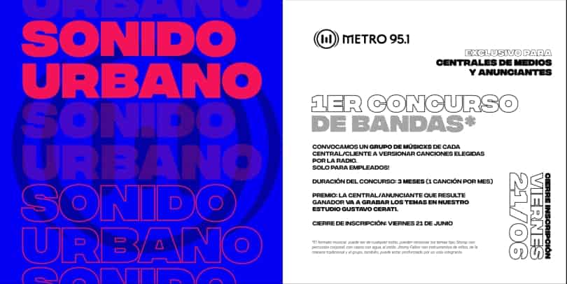 Portada de Concurso de bandas de Metro Media