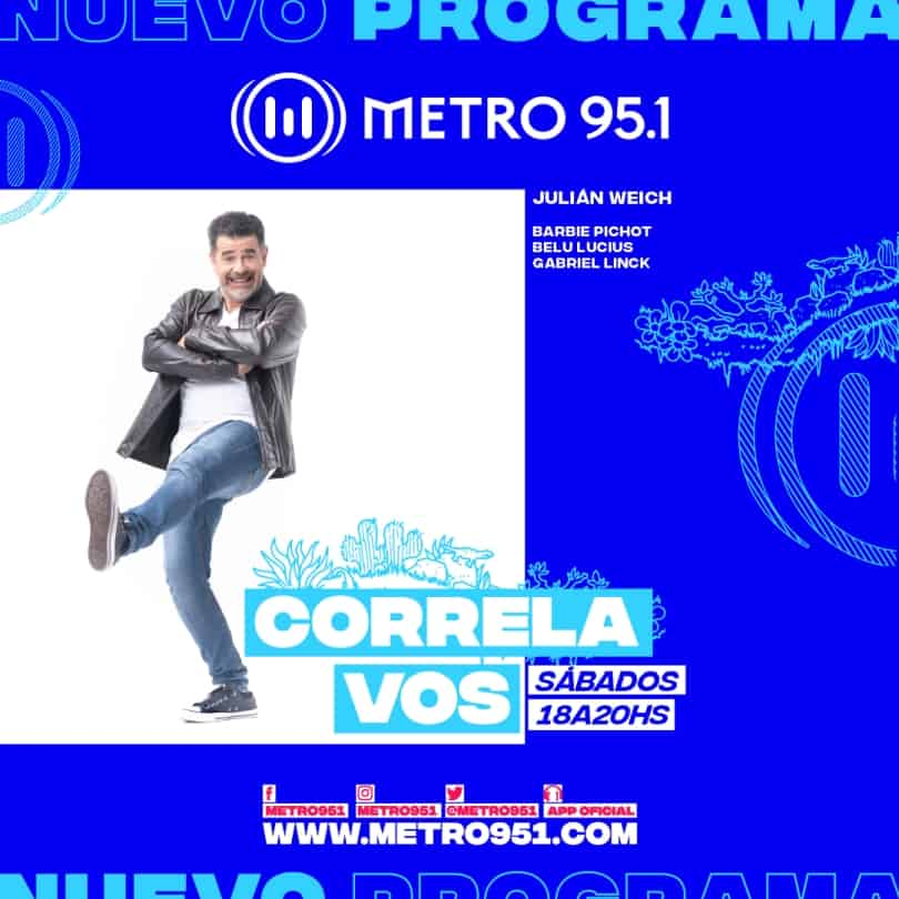 Portada de Correla Vos, nuevo programa en Metro con Julián Weich  