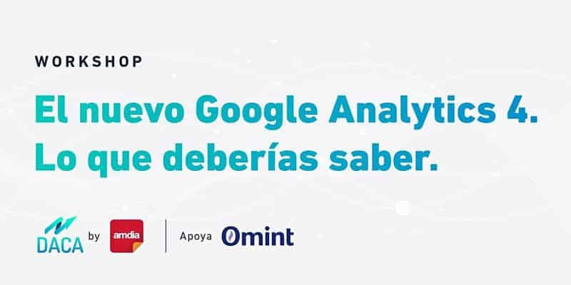 Portada de Amdia presenta "Todo sobre el Nuevo Google Analytics 4"