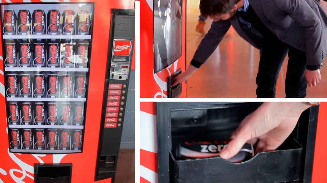 Portada de “Probá para creer” la Vending Machine de Coca-Cola Zero