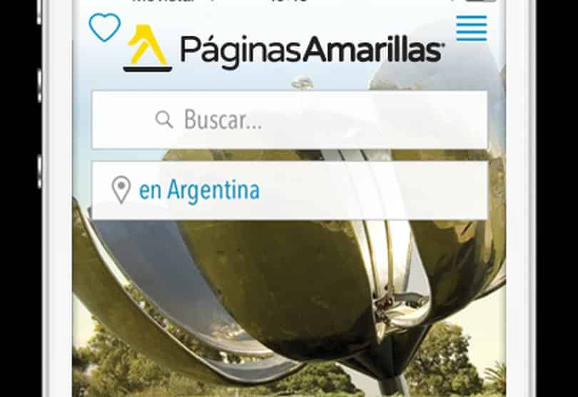 Portada de Páginas Amarillas renueva su aplicación móvil