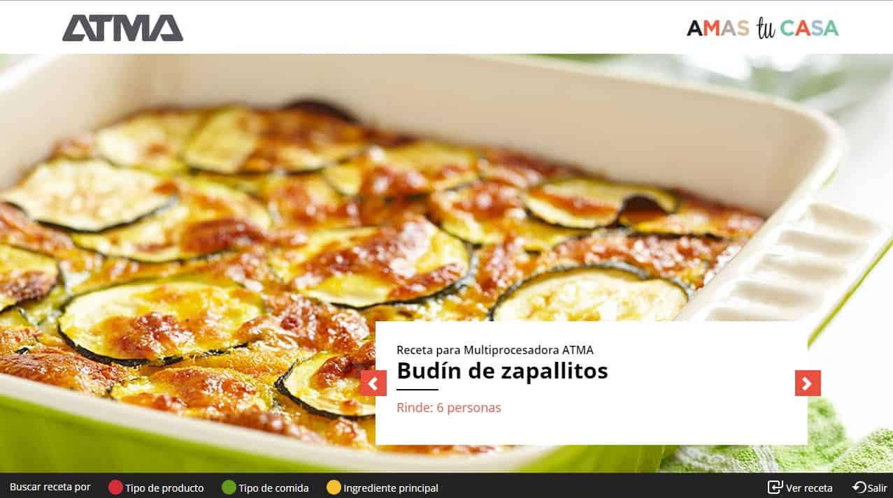 Portada de ATMA presenta una aplicación gourmet para Smart TVs