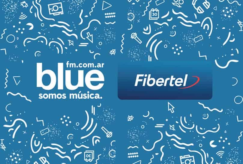 Portada de Fibertel en Blue 100.7