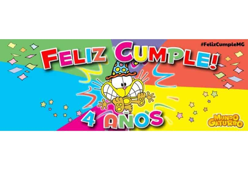 Portada de Mundo Gaturro festeja sus 4 años 