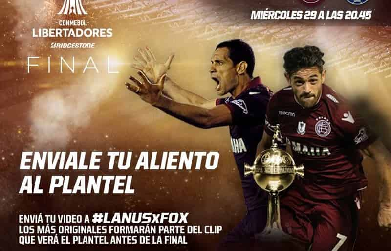 Portada de FOX Sports presenta la campaña “Enviale tu aliento al plantel de Lanús”