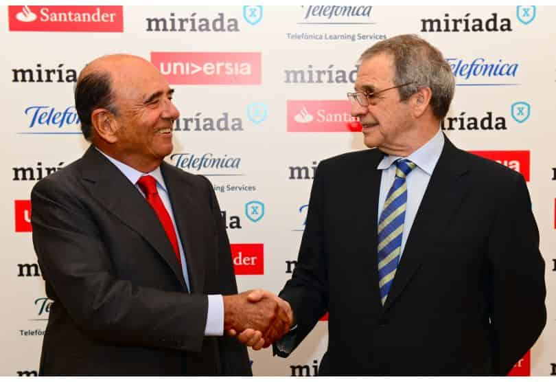 Portada de Telefónica y Banco Santander lanzan la plataforma de educación MiríadaX