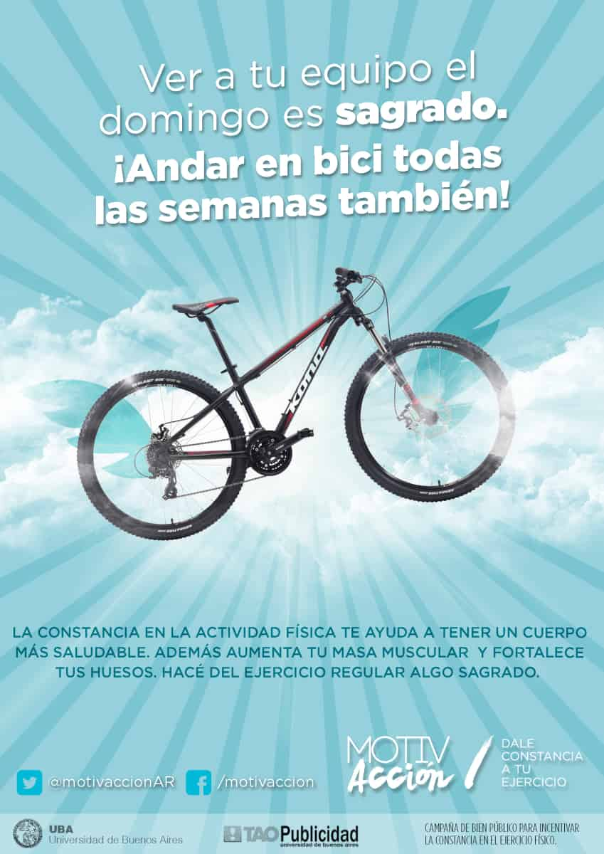 Portada de “Motivacción: Dale constancia a tu ejercicio”, campaña de bien público creada por estudiantes de Comunicación