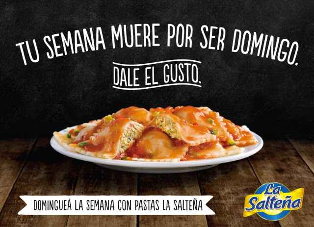 Portada de La Salteña propone “Dominguear toda la semana con su línea de pastas” con una campaña creada por Don