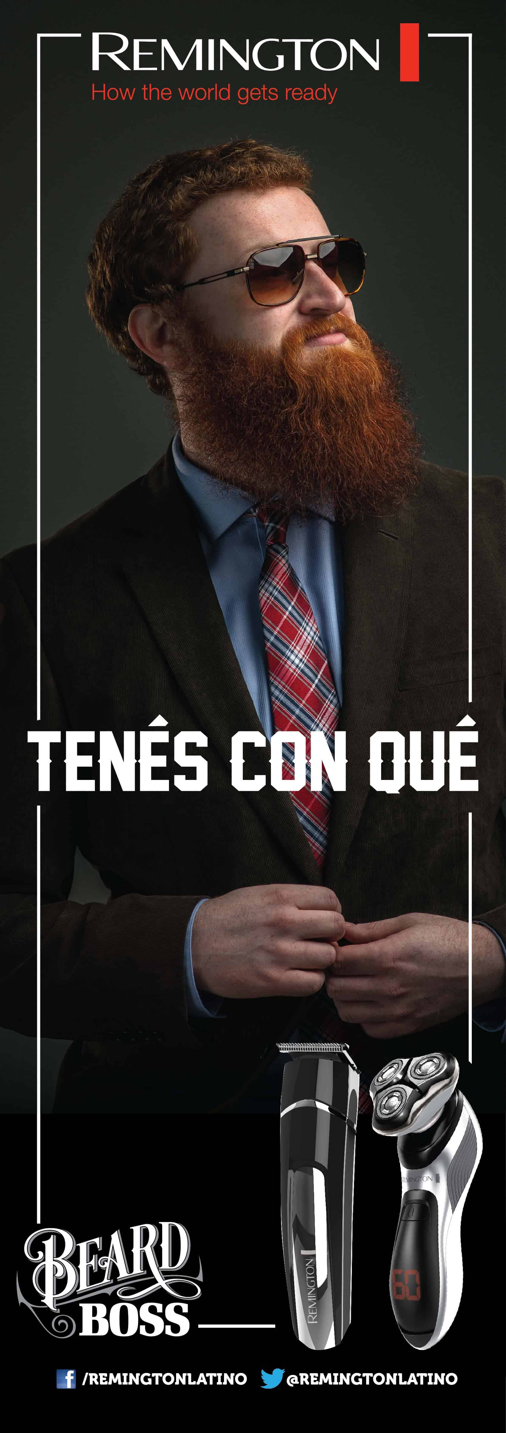 Portada de “BeardBoss”,  lo nuevo de RAPP Argentina para Remington