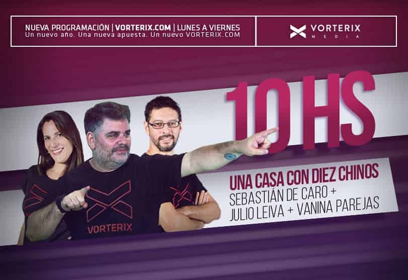 Portada de Vorterix incorpora a Sebastián De Caro y cambia su programación