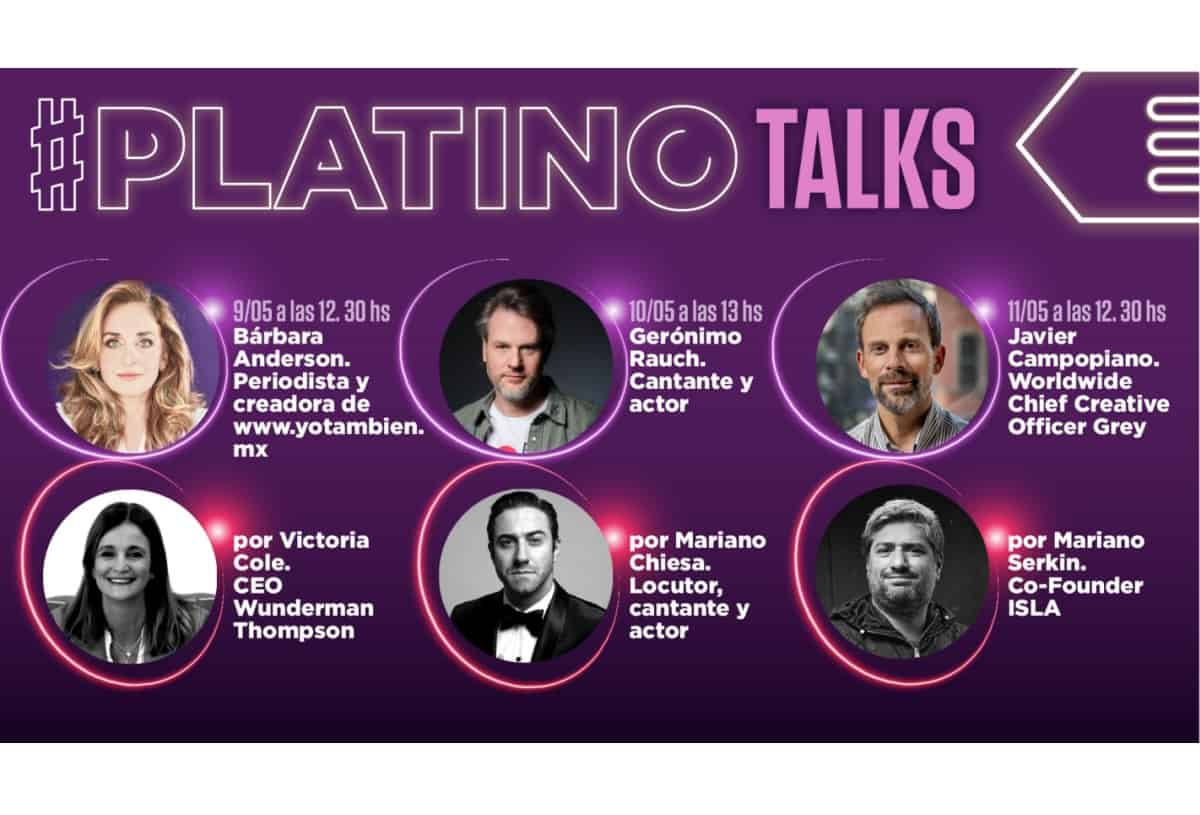 Portada de Se vienen las Platino Talks con innovadores y creativos argentinos reconocidos en todo el mundo