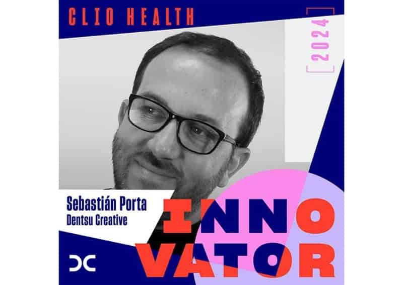 Portada de Sebastián Porta de Dentsu Creative fue seleccionado como Clio Health Innovator 2024