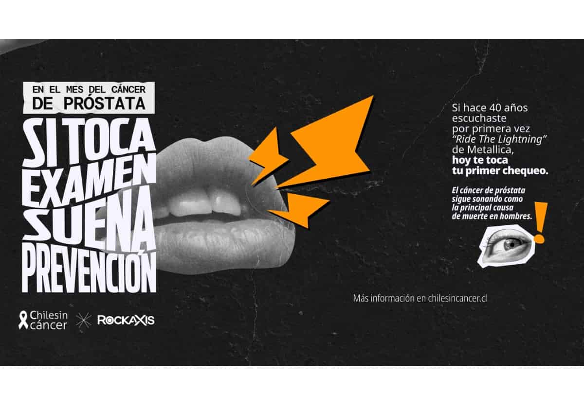 Portada de "Fundación Chilesincáncer" y Rockaxis lanzan campaña contra el cáncer de próstata