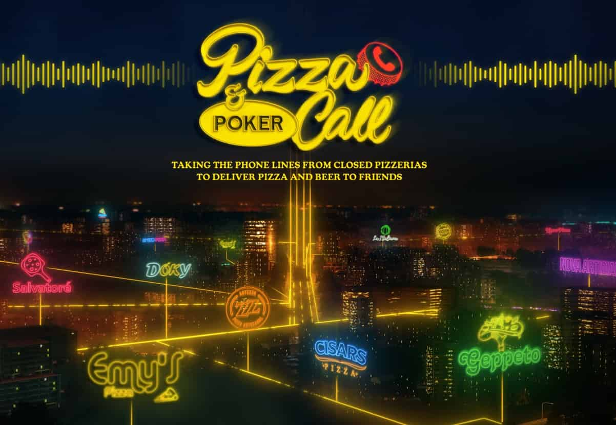 Portada de "Pizza & Poker Call": DDB Colombia y cerveza Poker toman las líneas telefónicas de las pizzerías