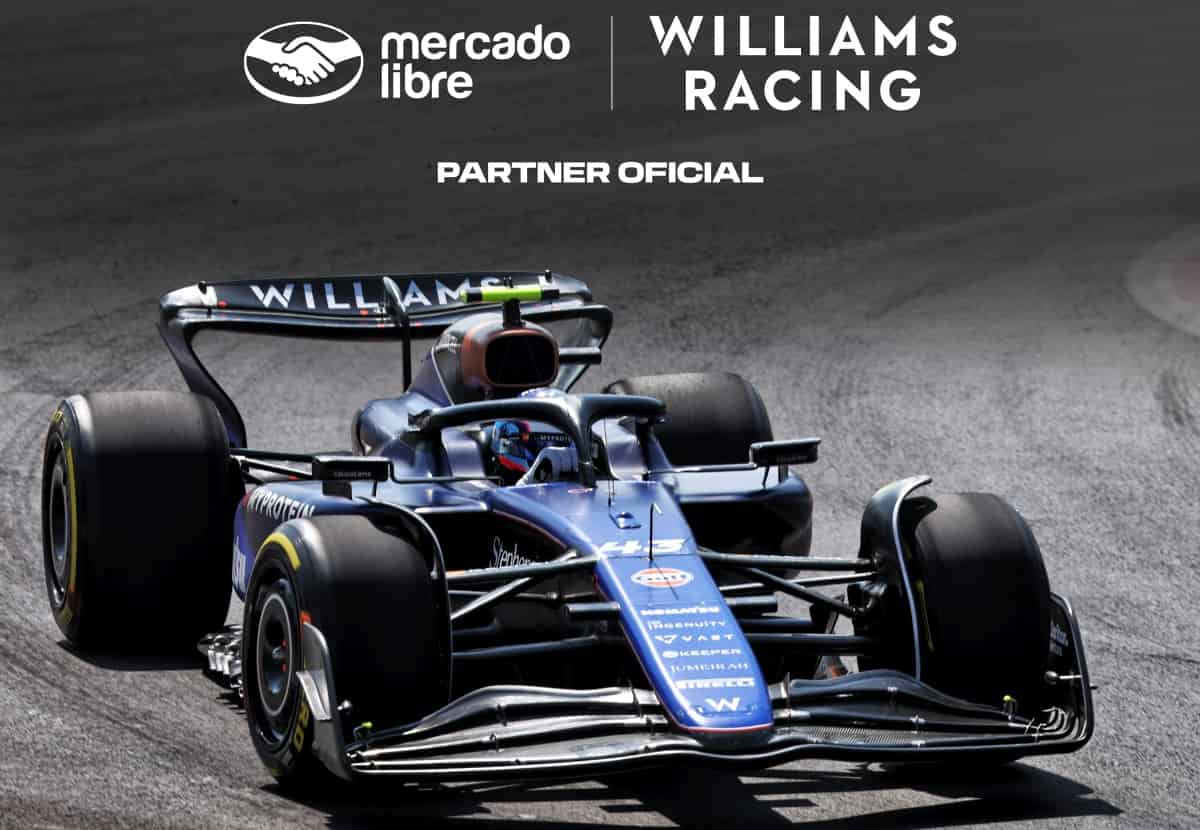 Portada de Mercado Libre, nuevo patrocinador de Franco Colapinto y Williams Racing