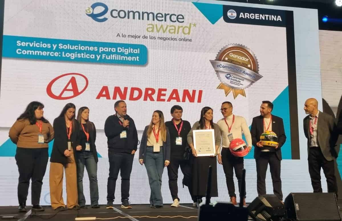 Portada de Andreani recibió el premio como “Mejor Proveedor de Servicios y Soluciones de Logística y Fulfillment para digital commerce”