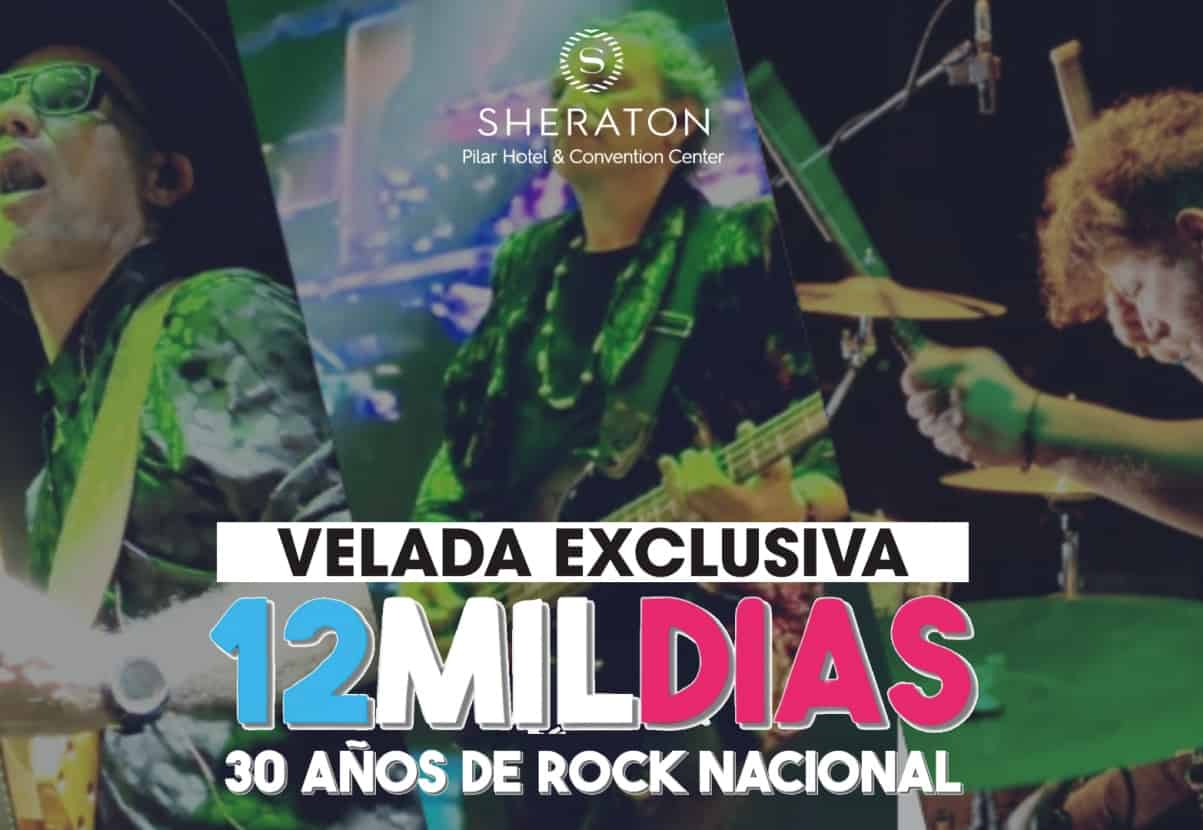 Portada de Sheraton Pilar celebra el rock nacional con "12 Mil Días"