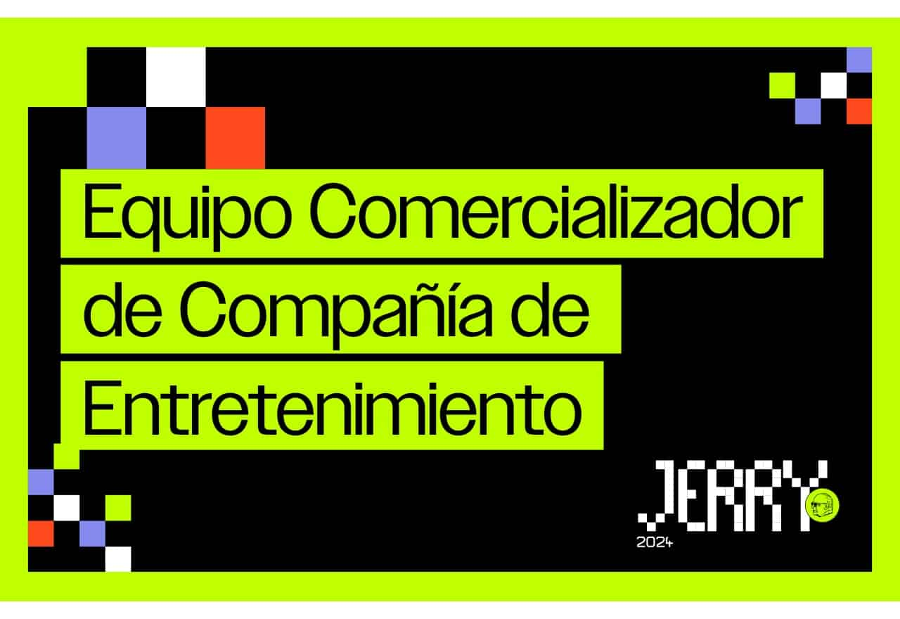 Portada de Premios Jerry 2024 - Equipo Comercializador de Compañía de Entretenimiento