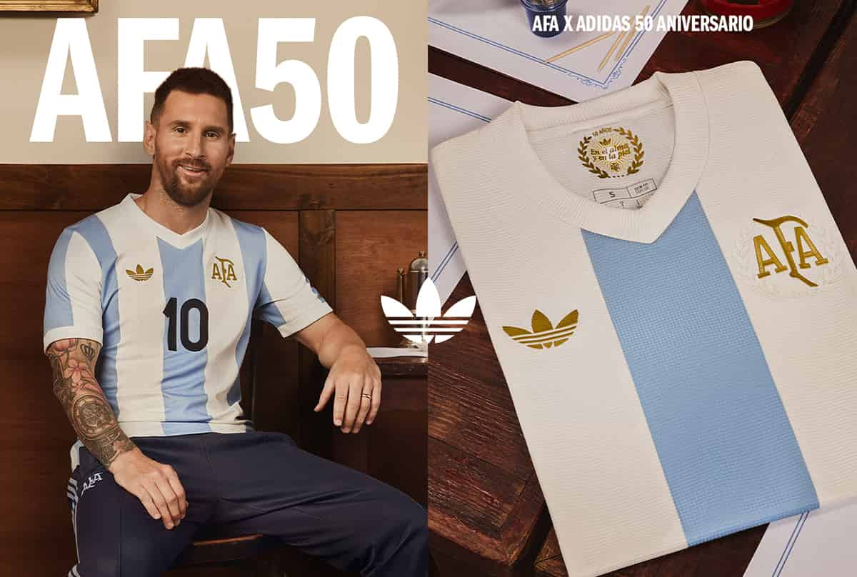 Portada de Adidas Originals y Newcycle celebraron los 50 años de la AFA