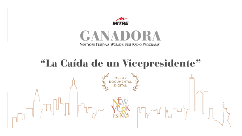 Portada de Radio Mitre, galardonada en el Festival de Radio de Nueva York