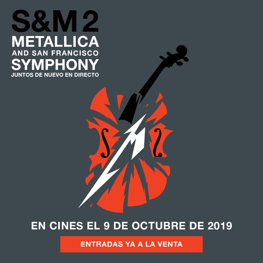 Portada de “Metallica and San Francisco Symphony” se proyectará en las salas Cinemark y Hoyts