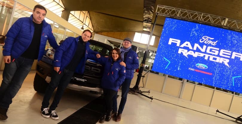 Portada de Metro 95.1 presentó una acción en el lanzamiento de la nueva Pick Up Ranger Raptor, en Alta Gracia, Córdoba.