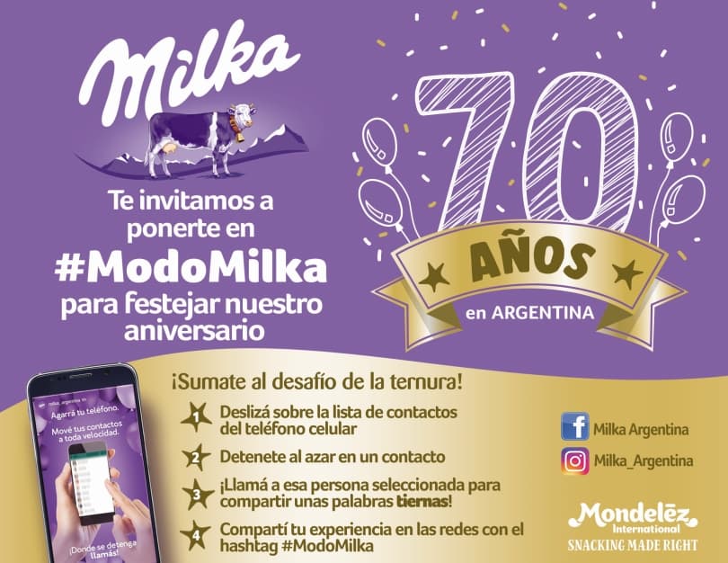 Portada de Milka celebra 70 años en el país y presenta “El desafío de la ternura"